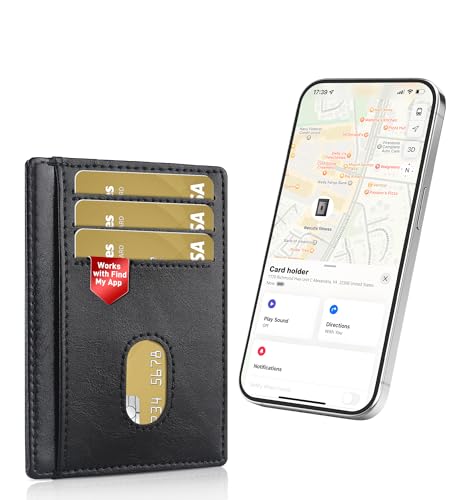 Smart Tracker RFID Blocking Slim Leather Wallet