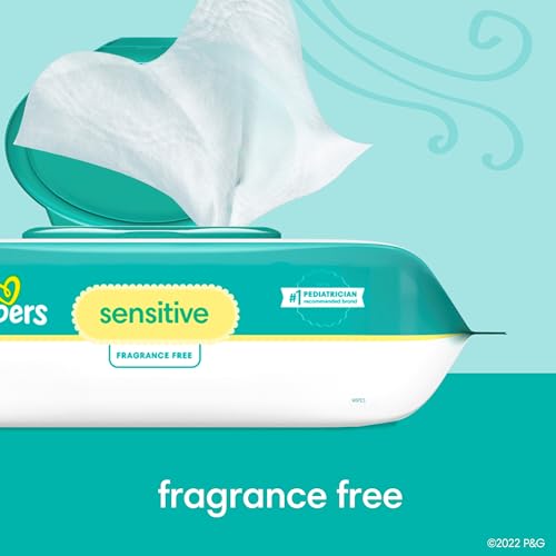 Diapers Size 2, 186 Count and Baby Wipes - Pampers Swaddlers Disposable Baby Diapers and Water Baby Wipes Sensitive Pop-Top Packs, 336 Count (Packaging May Vary)