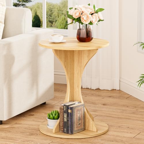 Modern Round Pedestal Side Table