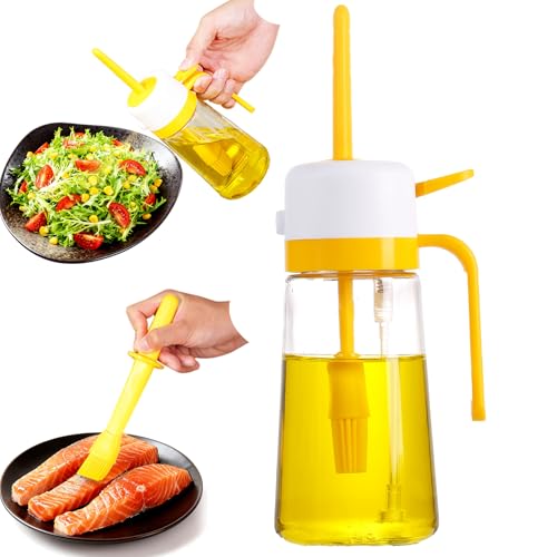 16oz Glass Olive Oil Sprayer with Basting Brush