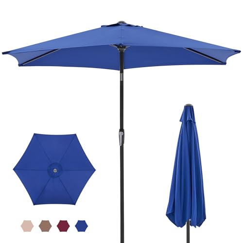 Tilt Crank 7.5ft Patio Table Umbrella
