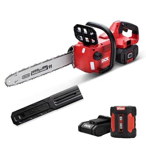 DCK 58V Cordless Brushless 16-Inch Chainsaw with Battery
