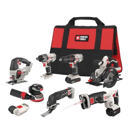 PORTER-CABLE 20V MAX Cordless 8-Tool Combo Kit
