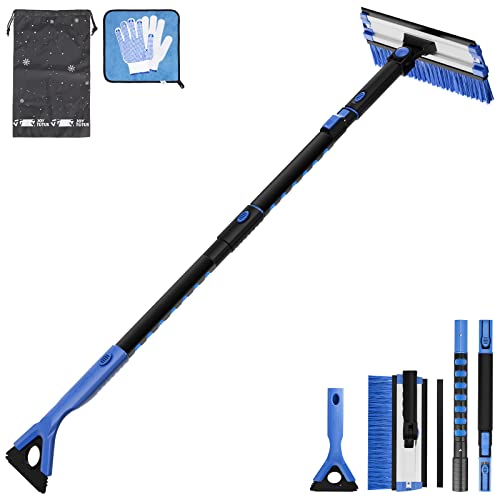 47-Inch Extendable Car Snow Brush and Ice Scraper