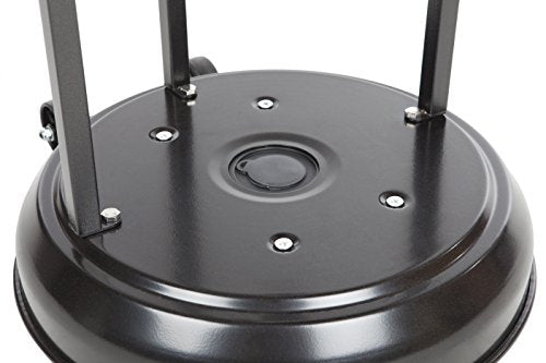 Amazon Basics 46,000 BTU Outdoor Propane Patio Heater with Wheels, Commercial & Residential, Havana Bronze, 32.1 x 32.1 x 91.3 inches (LxWxH)