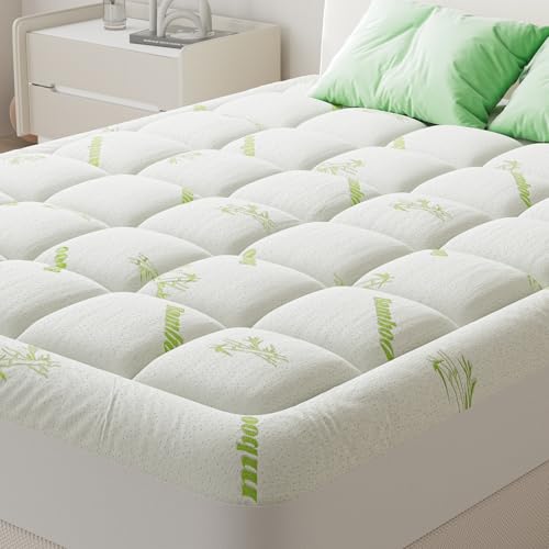 Full Bamboo Viscose Pillow Top Full Mattress Topper