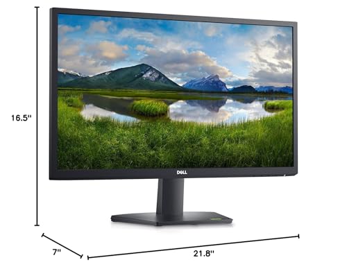 Dell SE2422HX Monitor - 24 inch FHD (1920 x 1080) 16:9 Ratio with Comfortview (TUV-Certified), 75Hz Refresh Rate, 16.7 Million Colors, Anti-Glare Screen with 3H Hardness - Black