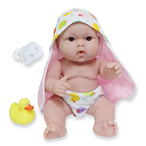JC Toys 14" Vinyl Baby Doll Bath Gift Set