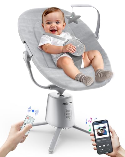 Lightweight Baby Swing, Electric, 5 Speeds, Remote Control