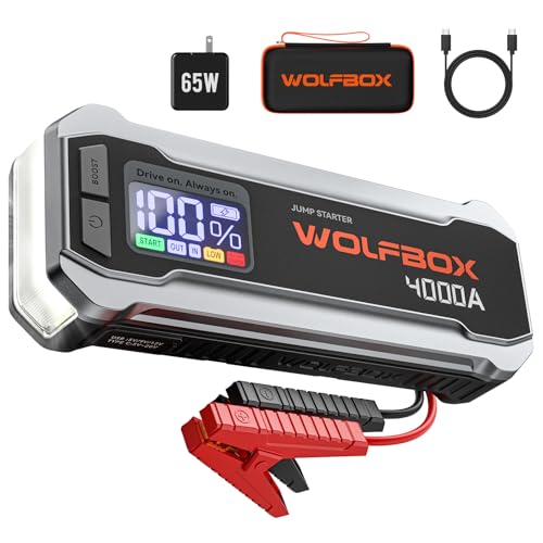 4000A Car Jump Starter 12V 24000mAh Battery Pack