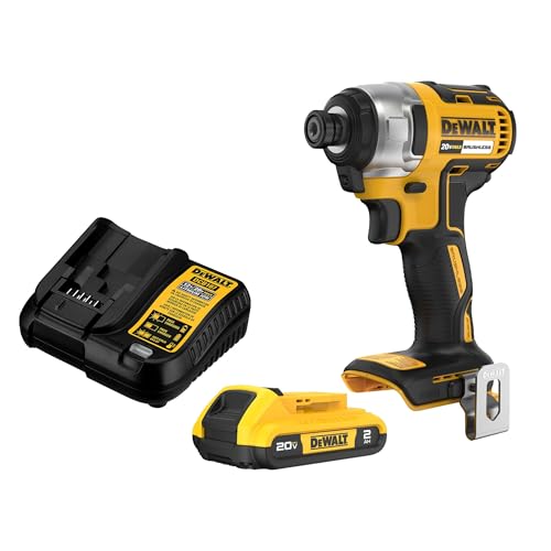 DEWALT 20V MAX Cordless 1/4-Inch Impact Driver Kit