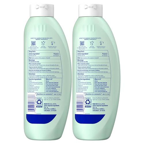 Head & Shoulders BARE Dandruff Shampoo, Sulfate Free Minimal Ingredients Anti Dandruff Shampoo, Soothing Hydration, Ecobottles with Less Plastic, Safe for All Hair Types, 13.5 fl oz each, Twin Pack