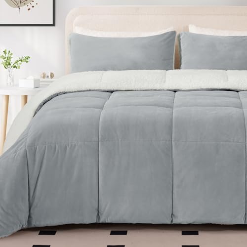 King Sherpa Down-Alternative Comforter Set 3 Piece