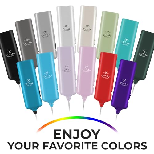Powerful Handheld Milk Frother Wand - Electric Hand Mixer - Portable Frother Handheld for Coffee - Mini Froth Drink Mixer for Lattes, Cappuccino, Matcha, Hot Chocolate, Creamer - Black