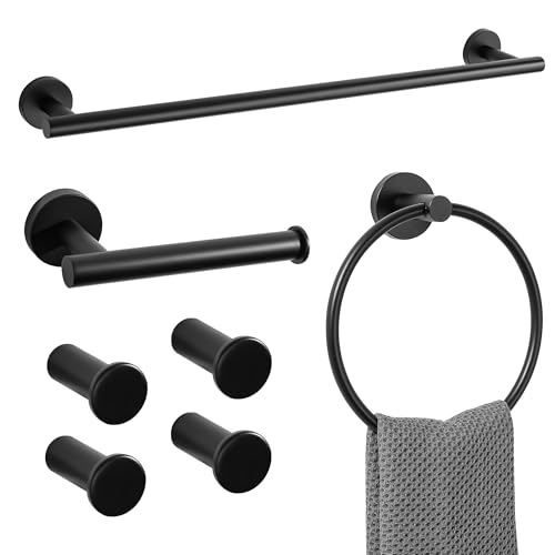 7 Piece Bathroom Hardware Set Towel Bar Hooks Holder