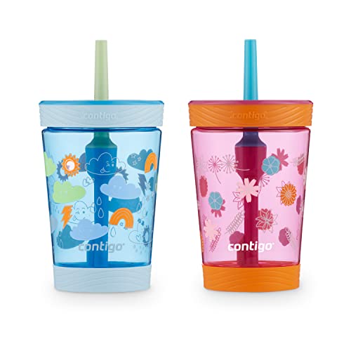 2 Pack Contigo Kids Spill-Proof Tumbler with Straw 14oz