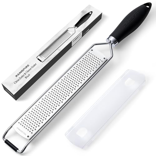 Stainless Steel Lemon Zester Grater with Cover