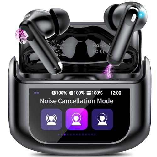 Wireless ANC Bluetooth 5.4 Touchscreen Earbuds