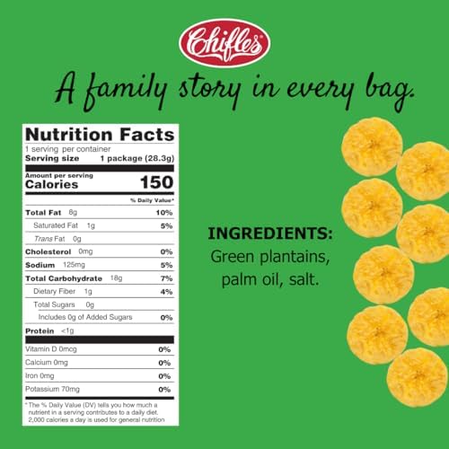 Chifles Original Salted Plantain Chips - 24 Individual Bags