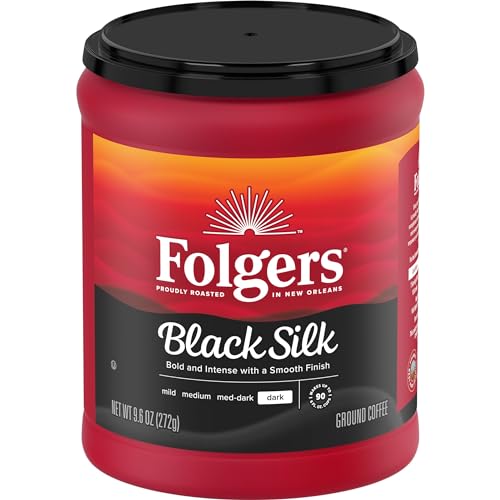 Folgers Black Silk Dark Roast Coffee, 6-Pack