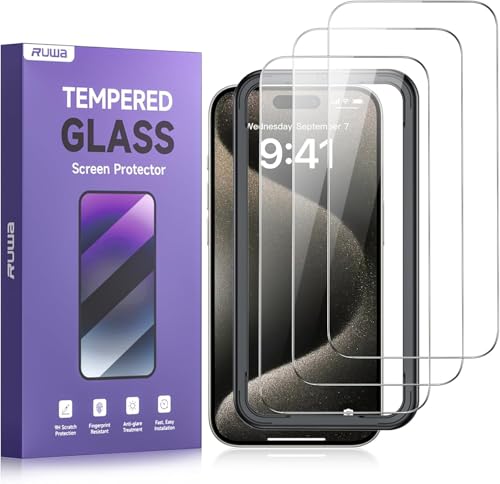 3 Pack Tempered Glass Screen Protector for iPhone 17