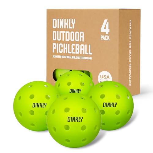 4 Pack Outdoor USAPA Approved Pickleball Balls