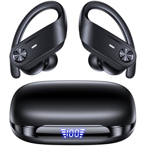 Hybrid ANC Wireless Bluetooth Earbuds with Earhooks