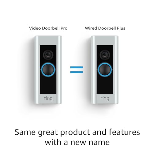 Ring Wired Video Doorbell Plus with Security Features