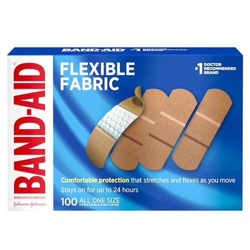 100 Count Band-Aid Flexible Fabric Adhesive Bandages