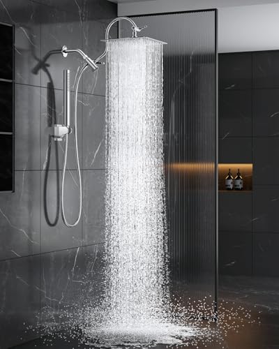 Dual Shower Head Combo with Rainfall and Handheld