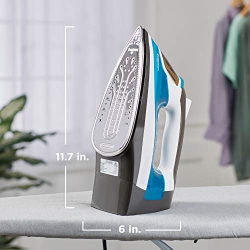 BLACK+DECKER ICR19XS One Step Steam Cord Reel Iron, Blue