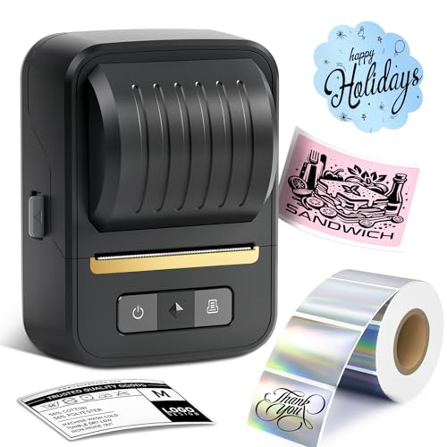Bluetooth Portable Thermal Label Maker Printer