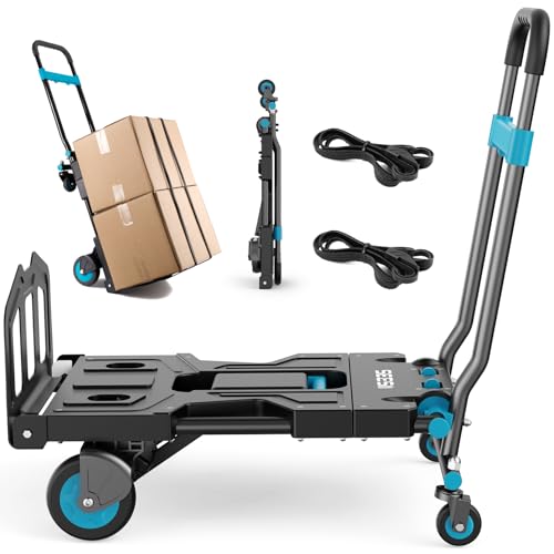 330 lbs Folding Hand Truck Dolly, Heavy Duty Cart