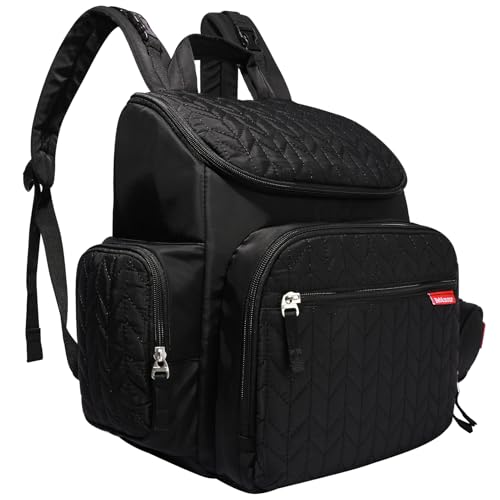 Bebamour Diaper Backpack with Changing Pad & Insulated Bag