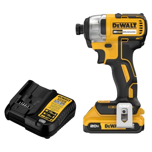 DEWALT 20V MAX Cordless 1/4-Inch Impact Driver Kit