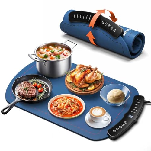 Taseven Adjustable Food Warming Mat with Timer