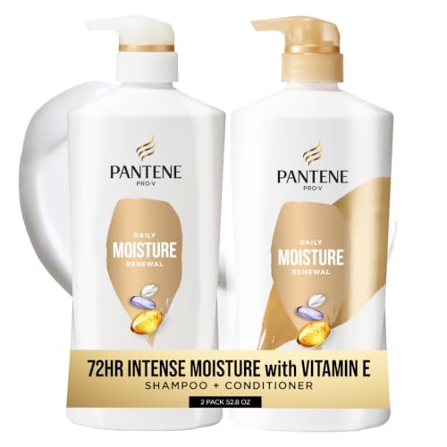 52.8 Oz Pantene Daily Moisture Shampoo and Conditioner