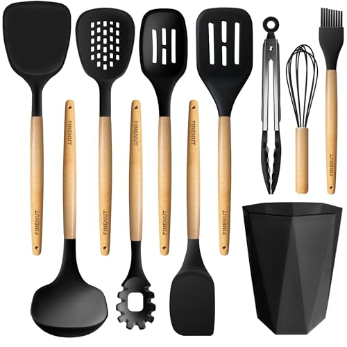 11 Piece Silicone Heat Resistant Cooking Utensil Set