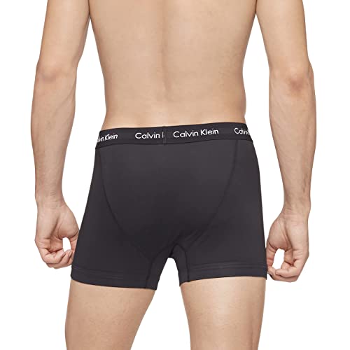 Calvin Klein Men's Cotton Stretch 3-Pack Boxer Brief, 3 BLACK, M