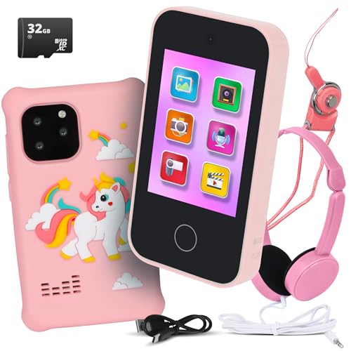 Kids Touchscreen Phone Toy with Games & MP3 Player