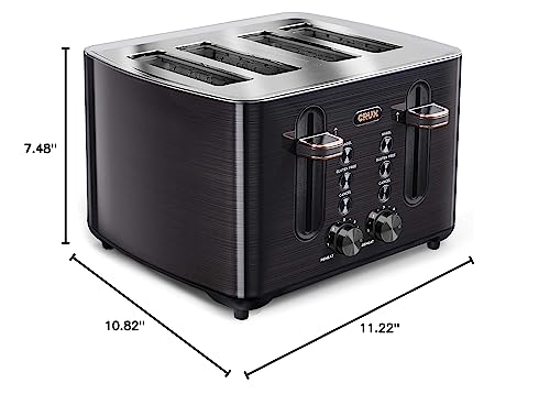 Crux 4-Slice Toaster with Extra Wide Slots