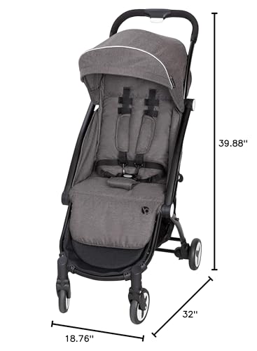 Baby Trend Travel Tot Compact Stroller, Black Stardust