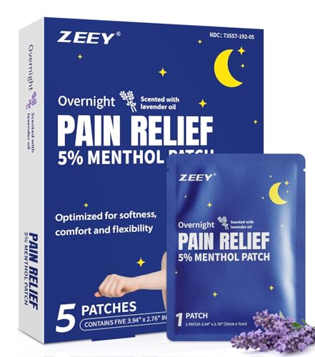 5 Count Menthol Overnight Pain Relief Patches
