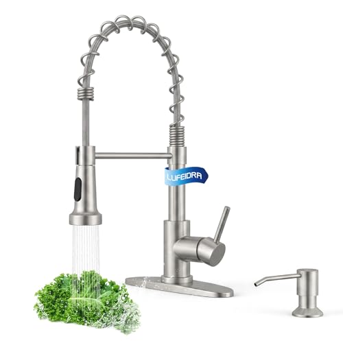 Pull-Down Kitchen Faucet with Soap Dispenser