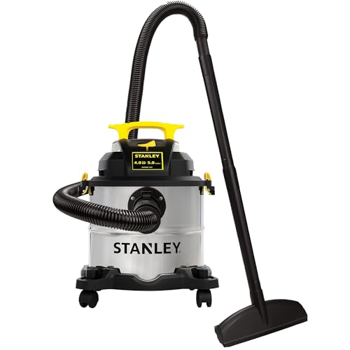 5 Gallon Stanley Wet Dry Shop Vacuum 4HP Portable