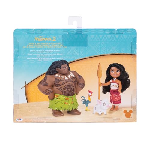 Disney Moana & Maui Doll Set with Pua & Hei Hei