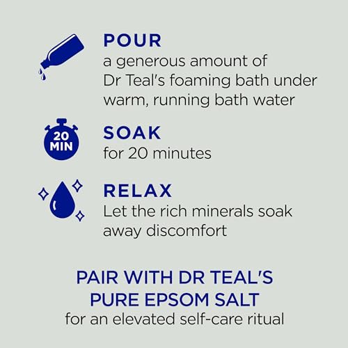 Dr Teal's Epsom Salt Foaming Bath, 34 fl oz