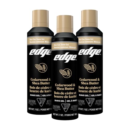 3 Pack Edge Cedarwood Shea Butter Shave Gel