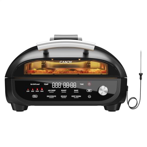 5.2 QT Indoor Grill and Air Fryer, 1500W