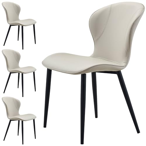 4 Pack Modern Dining Chairs with Metal Legs